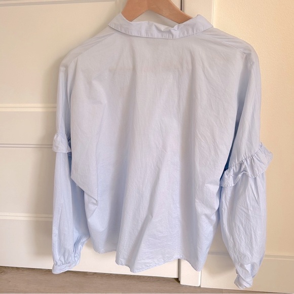 TopShop oversized Embroidered Floral Shirt - Picture 4 of 5